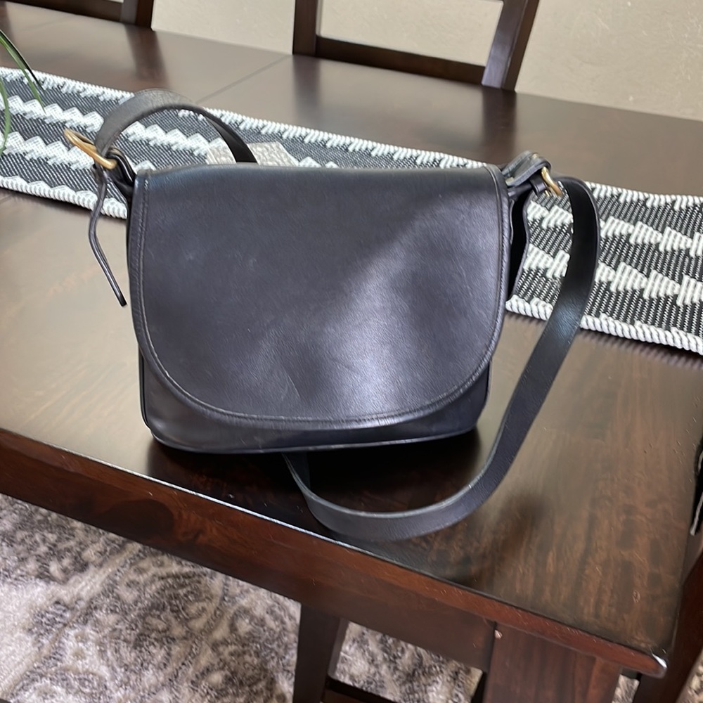Vintage black COACH purse bag. Fletcher Style 4150 - Made in Costa Rica. GUC!